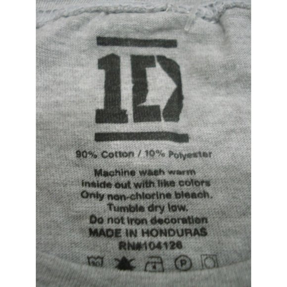 One Direction 1D Liam Standing Pose Grey Skinny Fit T-Shirt Junior Size Large - Picture 4 of 8